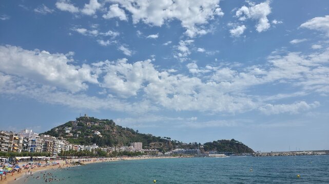 Landscape and detail of Blanes, Catalonia, Spain