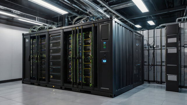 Modular data center container with intelligent monitoring supports secure digital infrastructure