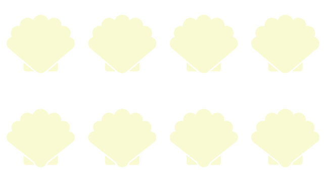 Minimalist Scallop Sea Shell Pattern Vector Illustration for Summer Branding, Coastal Decor & Marine Themed Graphic Design Projects (EPS)