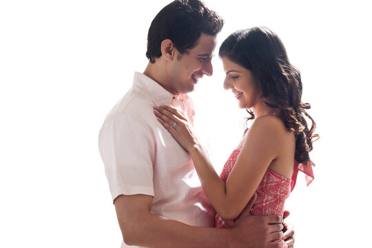 Couple embracing each other