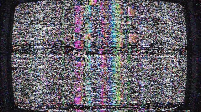 Glitch noise static television VFX pack. Visual video effects stripes background,tv screen noise glitch effect.Video background, transition effect for video editing, intro and logo reveals with sound.