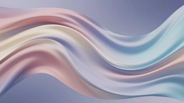 Abstract lavender pink and cream silk waves flowing, soft pastel color background