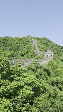   Video of the Great Wall of China in summer