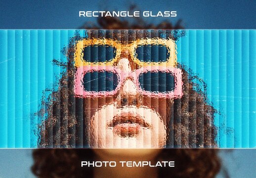 Rectangle Glass Overlay Photo Effect For Poster And Social Media Design