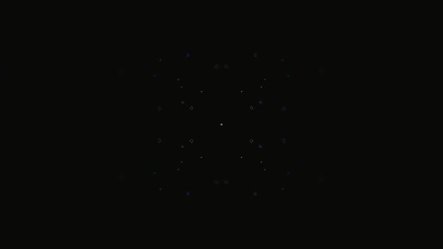 Abstract dark geometric pattern with symmetrical design
