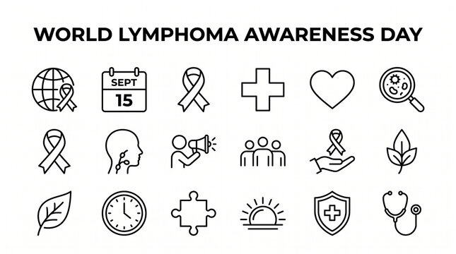 World Lymphoma Awareness Day September 15 global health advocacy green ribbon cancer support resilience unity compassion inspiration solidarity empowerment courage   generative ai