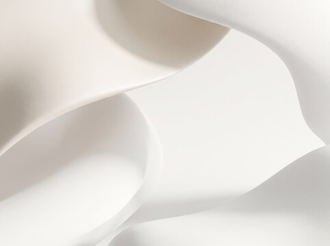 Abstract white flowing smooth waves background pattern with abstract, background