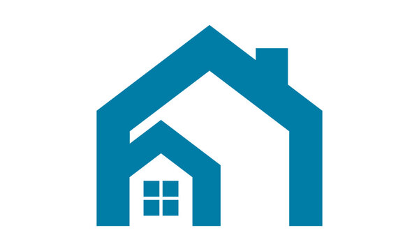 home property building icon logo