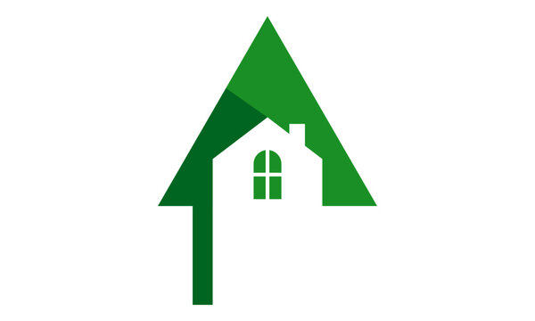 home tree construction logo