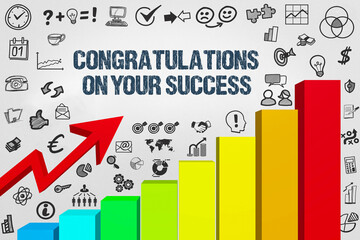 Fototapeta premium Congratulations on your Success 