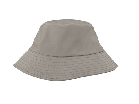 A sophisticated grey bucket hat PNG transparent.