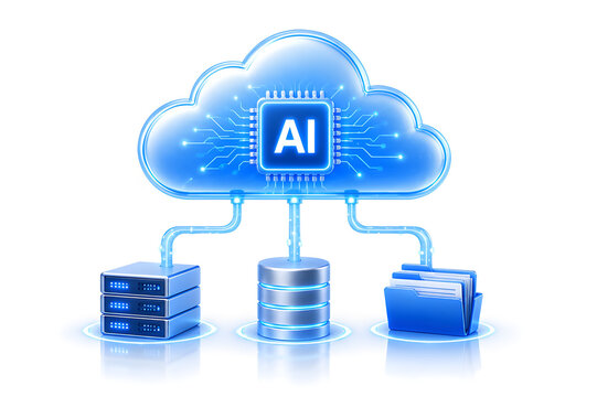 AI Cloud Computing Network with Connected Storage Systems