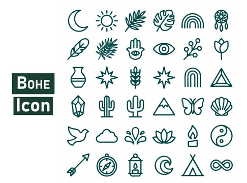 Set of flat bone anatomy icons with medical symbols and skeletal elements for healthcare design