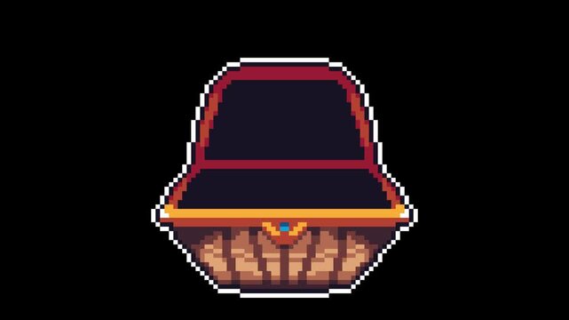 Pixel Art Chest Open Animation