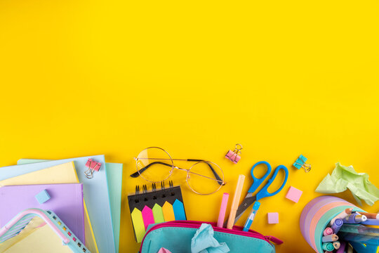 Back to school, learning and education background