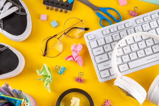 Back to school, learning and education background