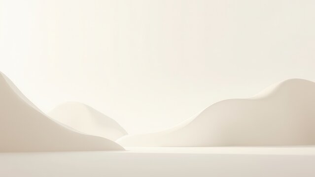 minimalist modern abstract neutral background for product presentation featuring soft concrete beige and offwhite tones with gentle geometric gradients for clean advertising copy space