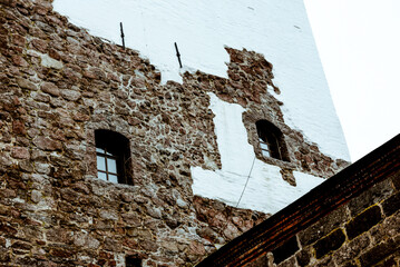 Fortress stone landmark fortification building castle landscape, Vyborg, Russia © Quntusho