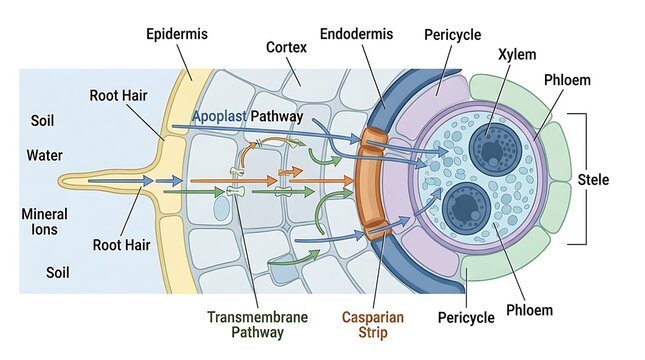 Human eye anatomy diagram with labeled parts including iris pupil cornea