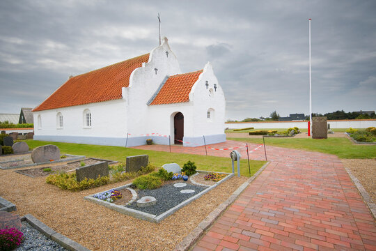 Church on the island of Mand&oslash;, Denmark