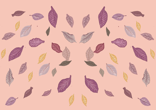 autumn leaves seamless pattern