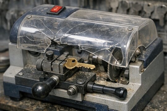 A machine with multiple keys