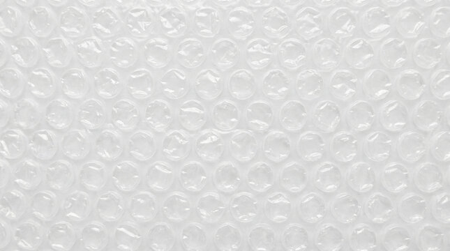 Clear bubble wrap texture for industrial packaging background concept