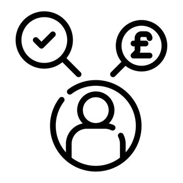 decision making line icon