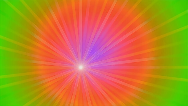 Colorful abstract light rays explosion