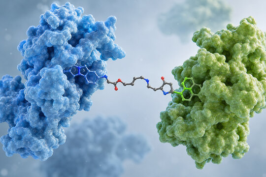 PROTAC molecular bridge between two protein surfaces