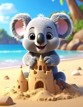 sandcastle is enough for the koala