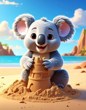 sandcastle is enough for the koala