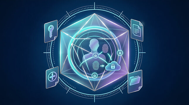 Modern Mobile Technology Concept with Smartphone, Global Network, Digital Communication, Internet Connectivity and Earth Globe in Blue Vector Illustration