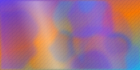 Fish scale pattern overlay on vibrant colorful fluid gradient digital background © MDJAHIDHASAN