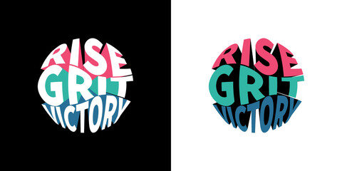 colorful typography design © Mahfuja