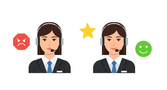 Support feedback comparison of customer service reactions