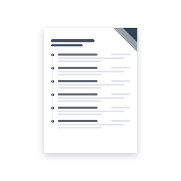 Resume template geo flat design on transparent background