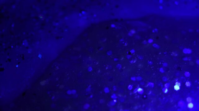 Glitter texture under ultraviolet light