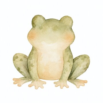 frog on a white background