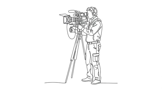 sketch of a man with a gun