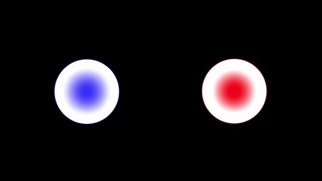 Emergency disaster flashing blue and red light blinking animation. Police emergency flasher light looping animation