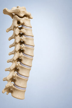 Cervical Spine Vertebrae Medical Anatomy Illustration