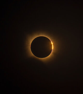 Perlas de Baily eclipse solar total