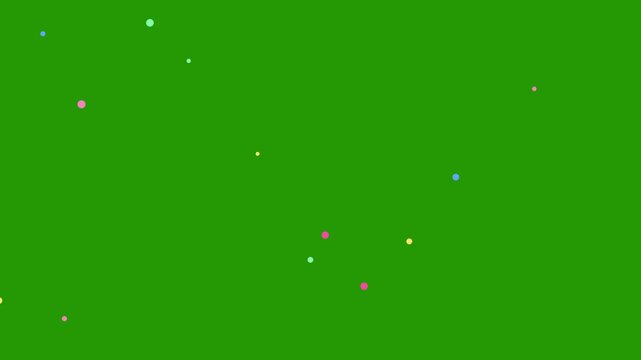 3D confetti explosion animation on greenscreen background. Perfect for celebration themes