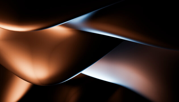 Abstract digital artwork with smooth flowing curves and gradient