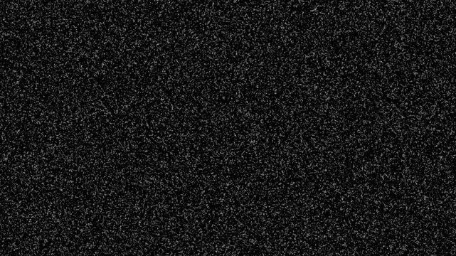Turn on off television screen showing grainy black white static and electrical interference.