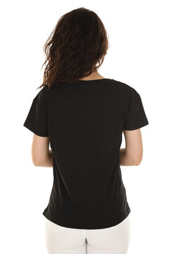 Fashion photoshoot in a studio with a white background for e-commerce