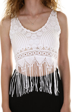 Fashion photoshoot in a studio with a white background for e-commerce
