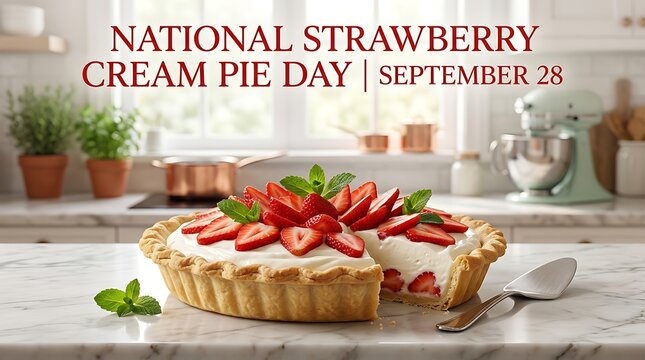 National strawberry cream pie day september 28