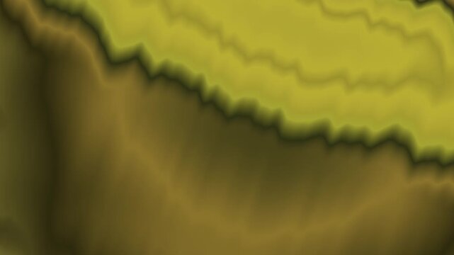 Chartreuse Olive Bio Liquid Wave Loop - Bright Yellow Green Contour Flow